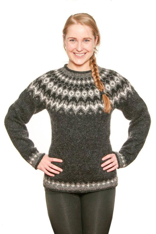 Traditional Icelandic wool sweater for women.