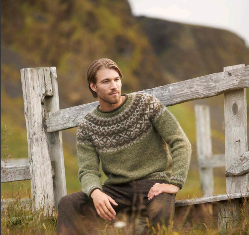Icelandic Lettlopi wool yarn and free knitting pattern