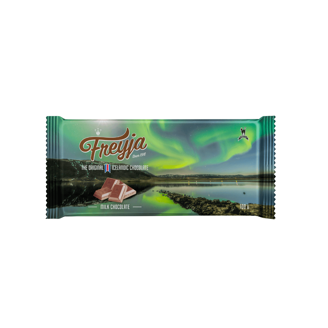 Freyja Original Northern Lights 100 g milk chocolate bar