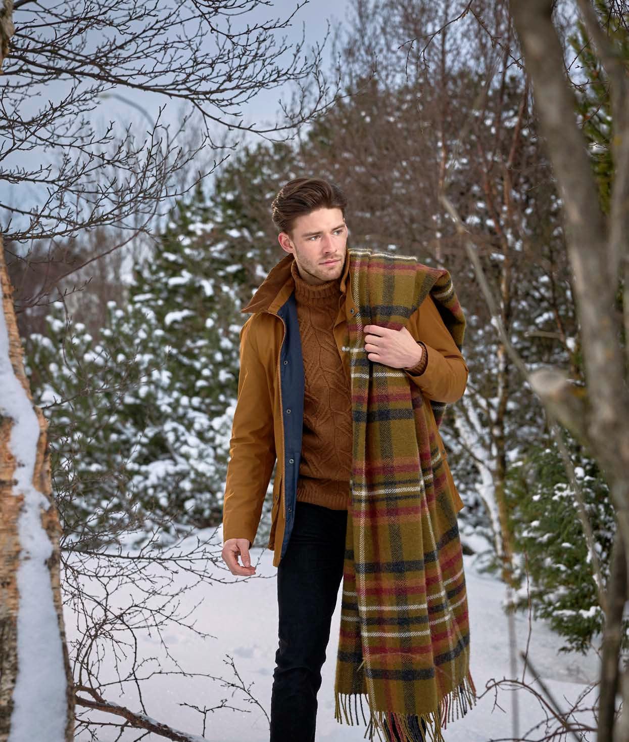 Camping Icelandic Blanket tilega Tartan Design Free Shipping