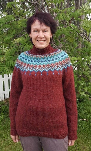 Amalie Lettlopi Light Yellow Wool sweater - Knitting Kit