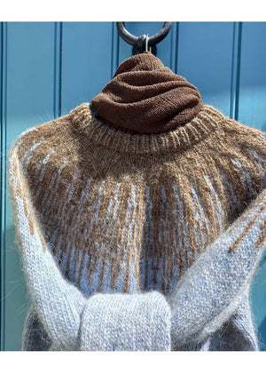 Arnar Icelandic sweater Air Blue - Knitting Kit