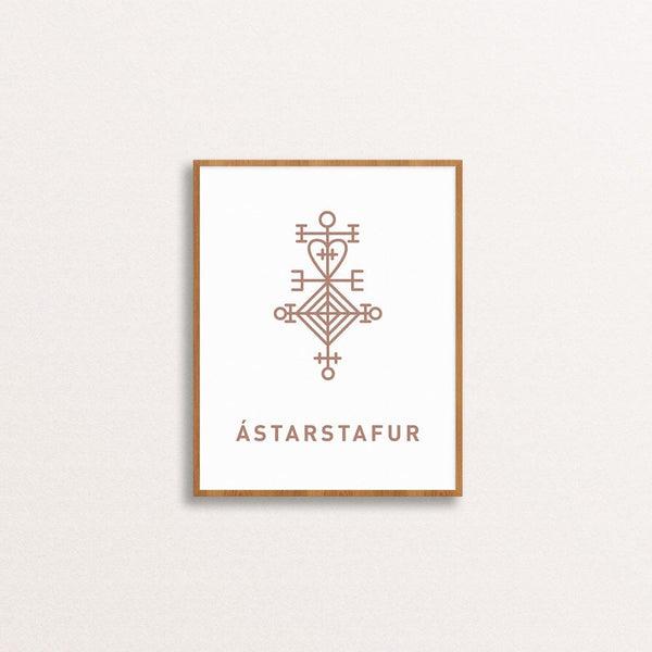 Ástarstafur - Love Charm Wall Poster Art Prints