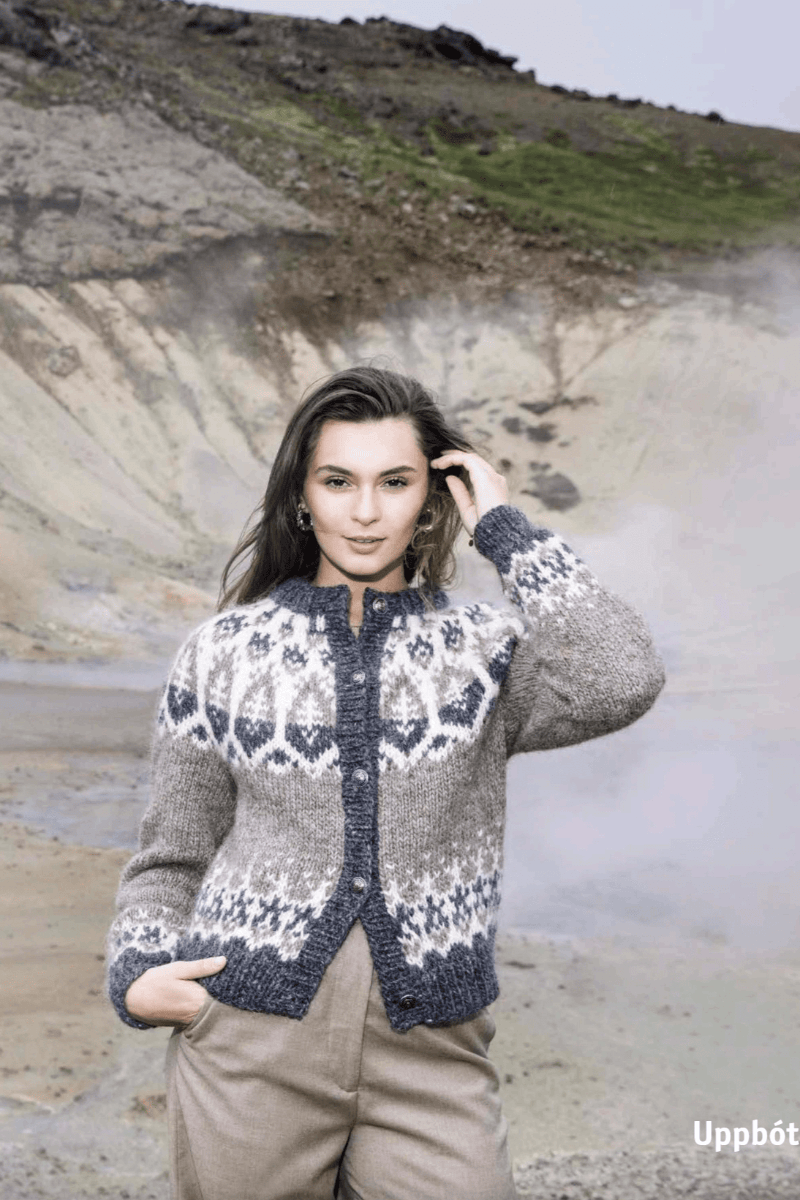 Benefit Icelandic cardigan — oatmeal