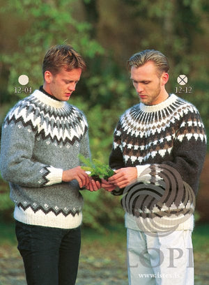 Ullur - Brown Icelandic sweater - Knitting Kit