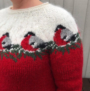 Bullfinch Icelandic Christmas sweater - Knitting Kit