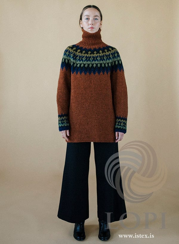Icelandic Long Wool Sweater Knitting Kit - Kastali - Lettlopi Knit Kit 