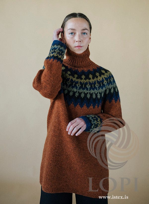 Icelandic Long Wool Sweater Knitting Kit - Castle - Lettlopi Knit Kit 