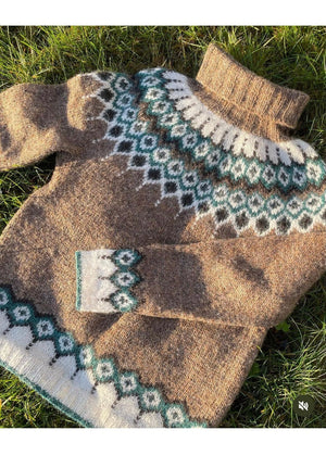 Cecilia Lettlopi Barley Wool sweater - Knitting Kit