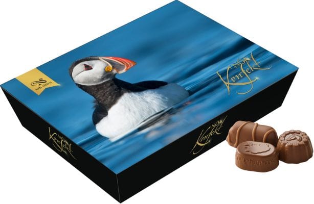 Fine Chocolate Puffin Box 45 gr Iceland - Noi Sirius Confectionery - The Icelandic Store