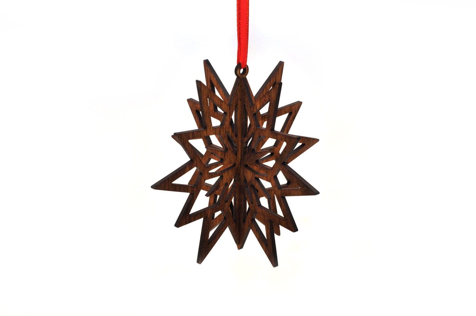 Christmas Star Ornament Plywood Laser Cut - The Icelandic Store