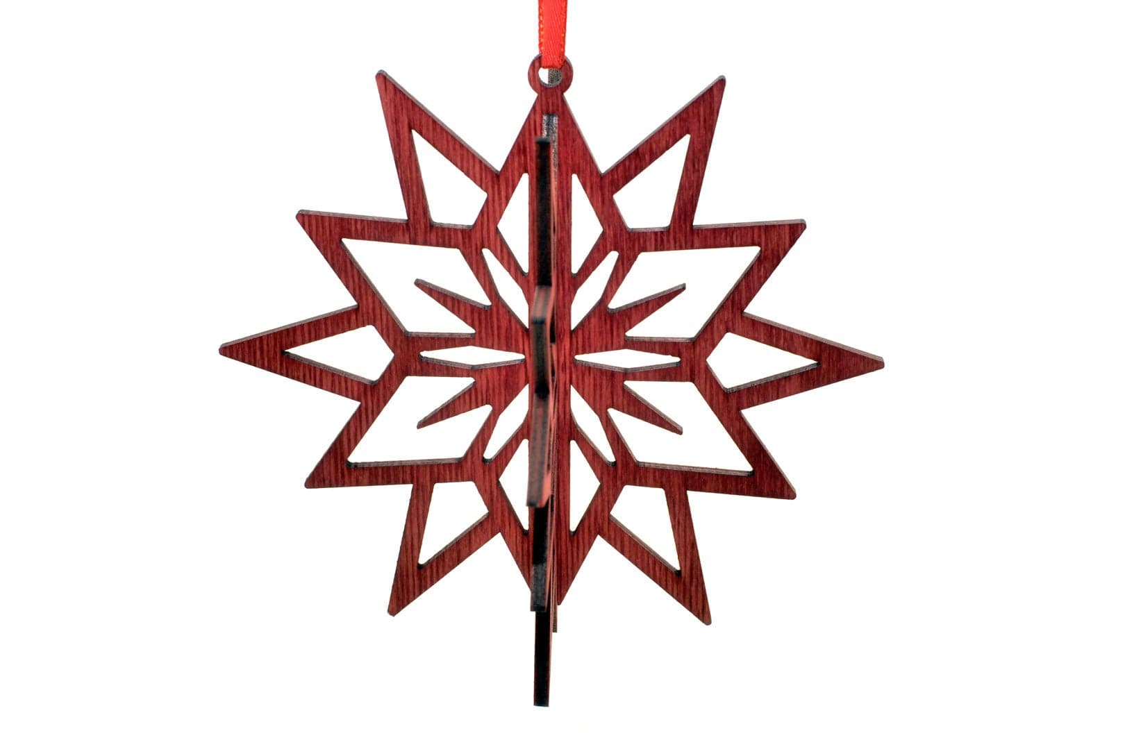 Christmas Star Ornament Plywood Laser Cut - The Icelandic Store