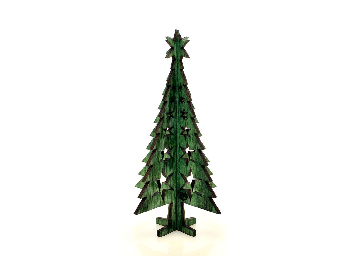 Christmas Tree Plywood Laser Cut Decoration - The Icelandic Store