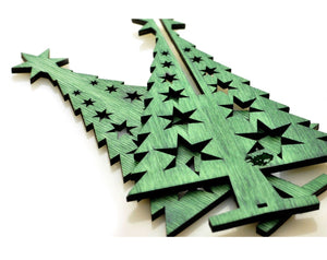 Christmas Tree Plywood Laser Cut Decoration