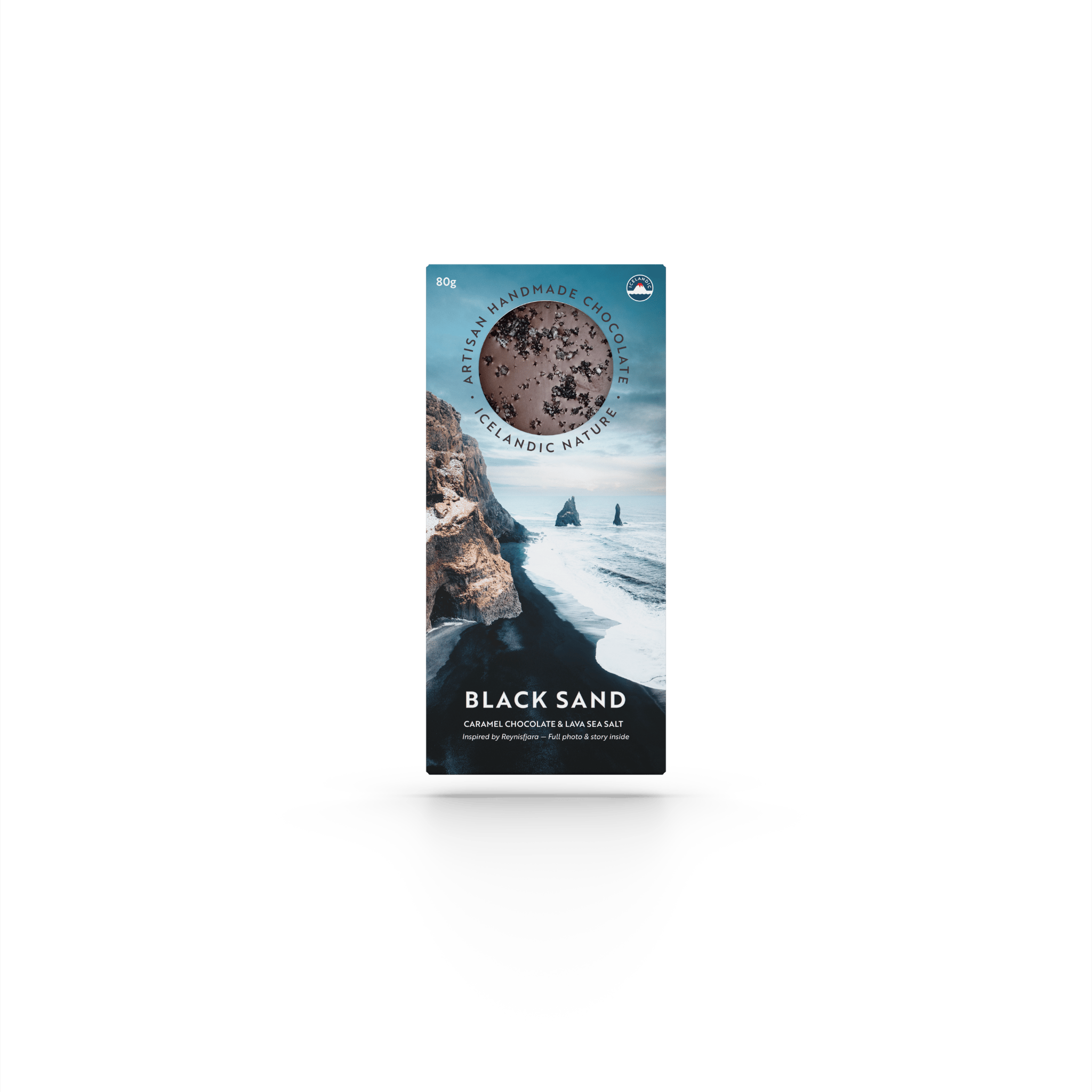 Black Sand – Icelandic Handmade Chocolate with Caramel & Sea Salt