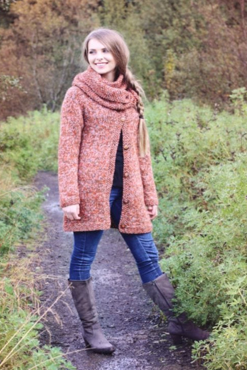 Desire Icelandic Wool Cardigans knitting kit