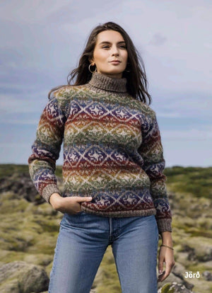 Multicolor Earth knitting kit - Icelandic sweater