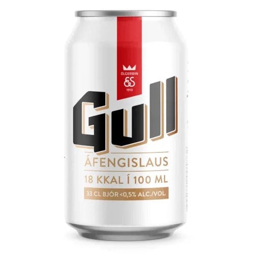 Egils Gull 0% Icelandic - 330 ml can (Non-alcoholic) - The Icelandic Store
