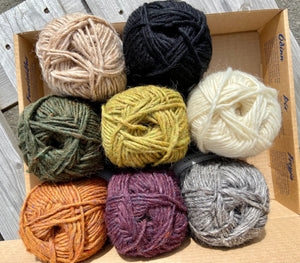 Fjara - Wool throw blanket crochet kit