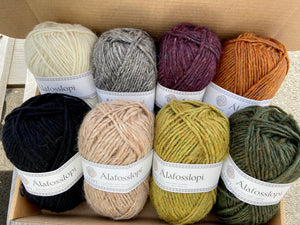 Fjara - Wool throw blanket crochet kit