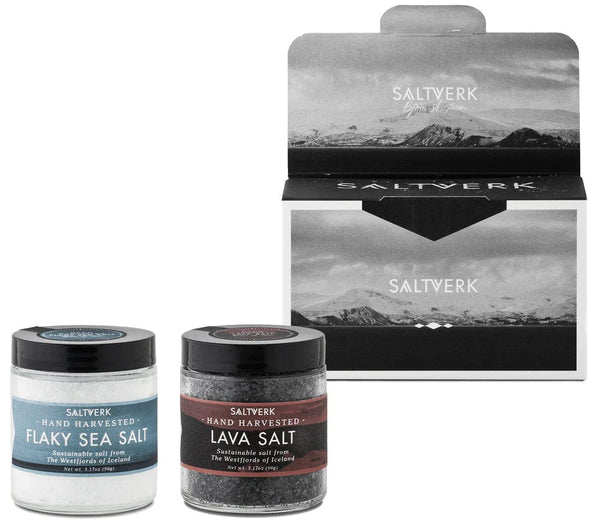 Gift Box with Icelandic Lava salt and Pure salt Flakes - The Icelandic Store