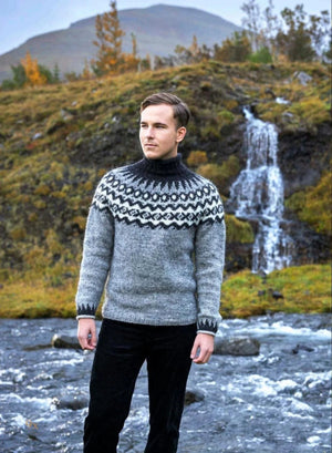 Brown Rust wool Sweater - Knitting Kit