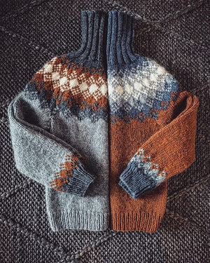 Hiutaleneule Amber Heather - Wool sweater knitting kit