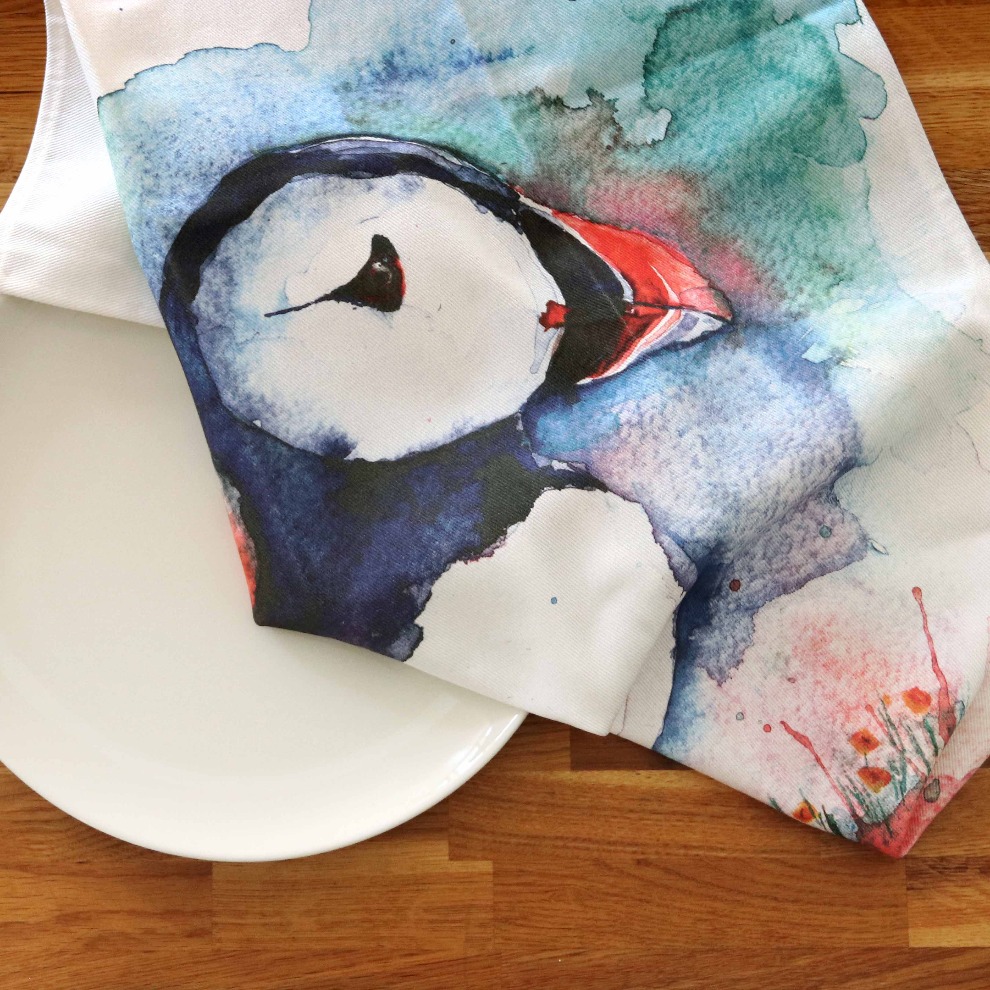 Puffin Summer | Tea Towel
