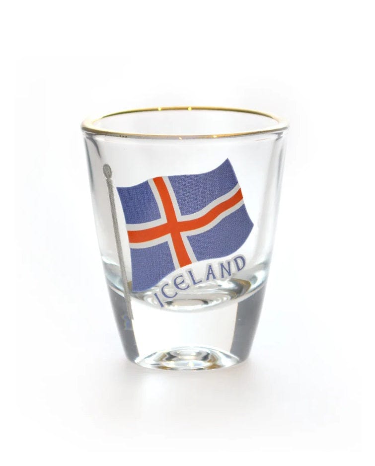 Icelandic Coat of Arms Shot Glass 1.5oz - The Icelandic Store