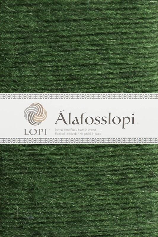 Álafosslopi 1231 Garden Green (in place of 9737 green heather) — 5 balls in the Lopi 18 No. 29 kit