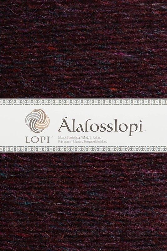 Álafosslopi 9961 Bordeaux Heather (in place of 9316 eggplant) — 7 balls in the Lopi 12 No. 7 kit