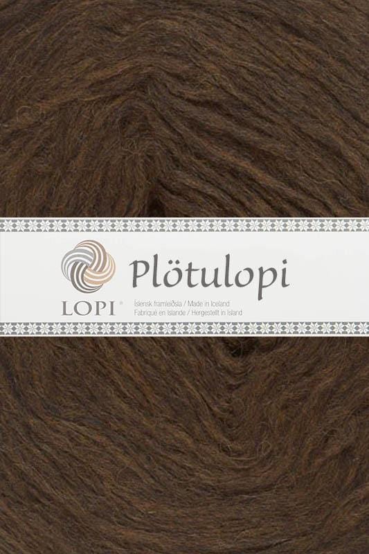 Plötulopi 1032 Chocolate Heather — 3 plates in the Tat kit