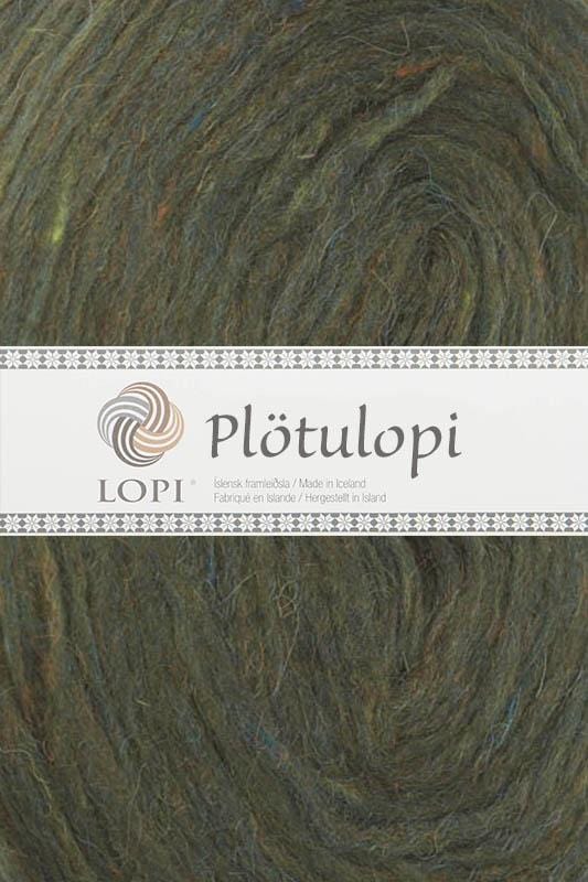 Plötulopi 1421 Spruce Green Heather — 1 plate in the Hiti kit