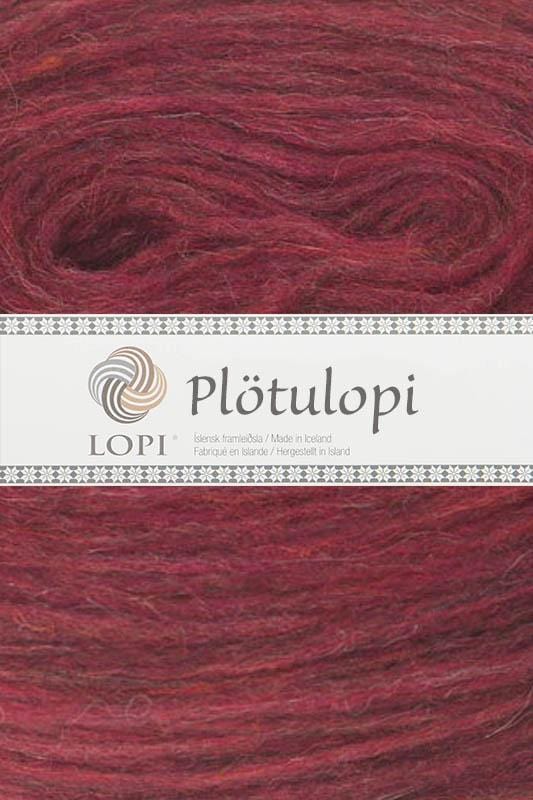Plötulopi 1427 Jasper Red Heather — 5 plates in the Hraglandi kit
