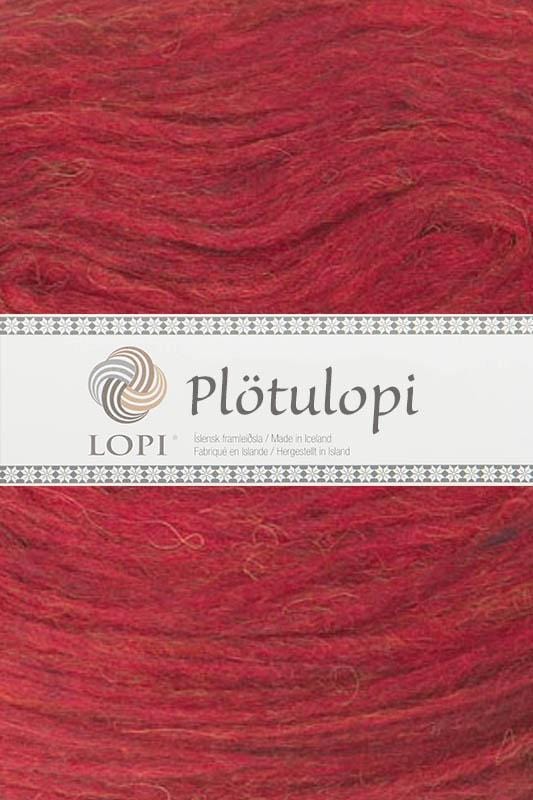 Plötulopi 1430 Carmine Red Heather — 2 plates in the Bára kit