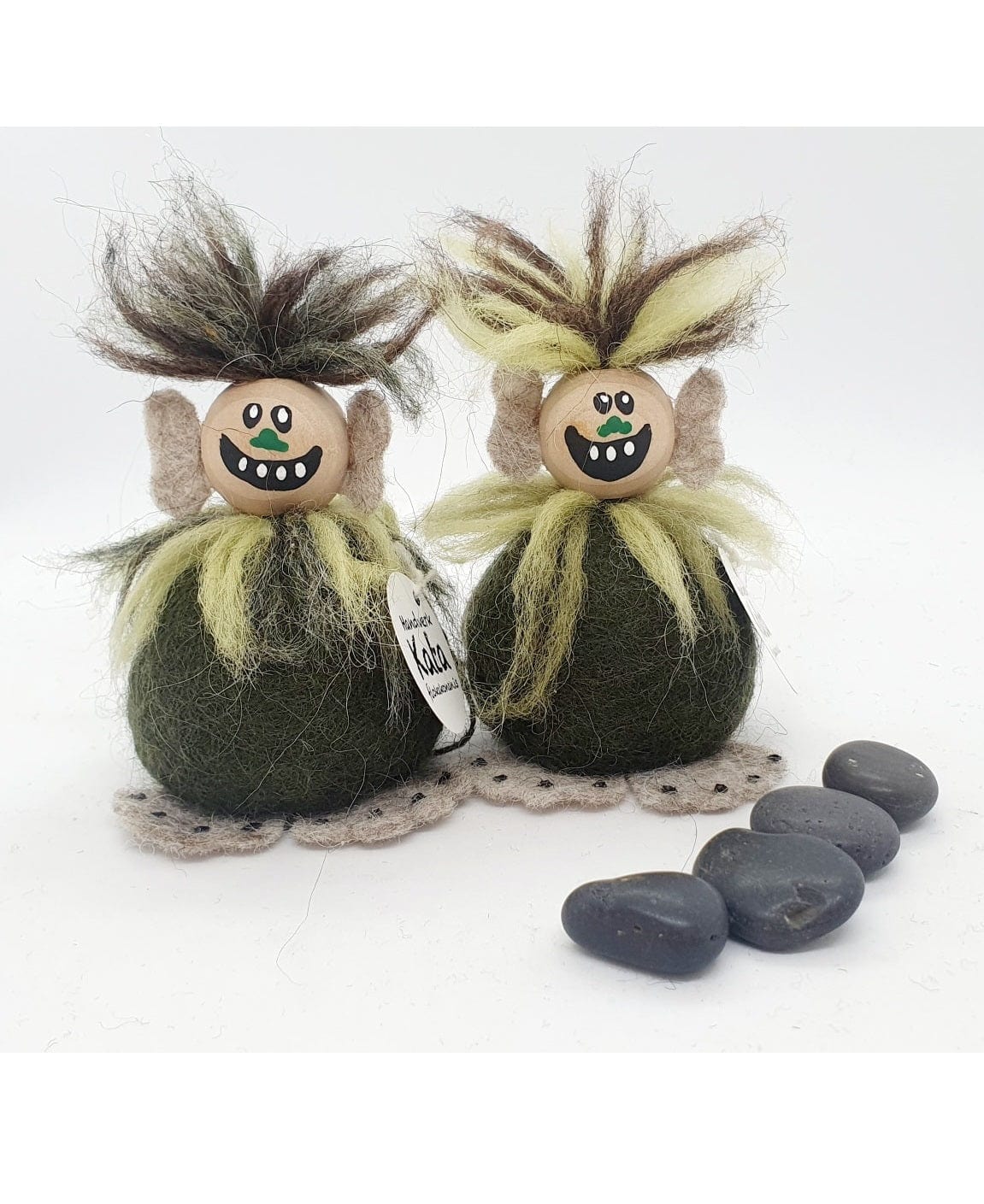 Icelandic Troll - Felted wool - Green