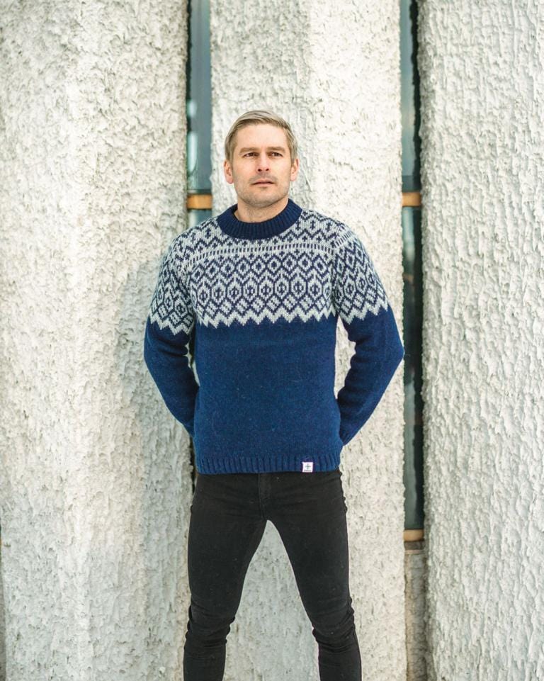Borg - Icelandic Blue sweater - The Icelandic Store