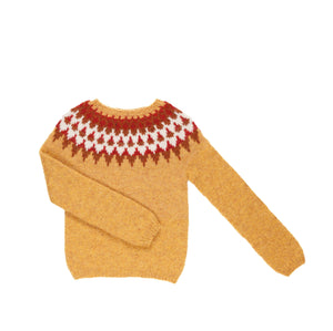 Sóley - Icelandic Sweater - Golden Yellow Heather