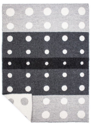 Fjarski - Dot Pattern Icelandic Wool Blanket #1020