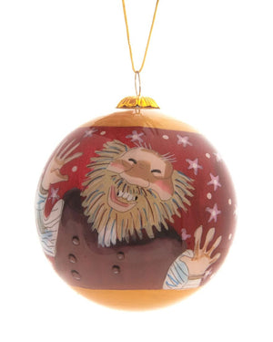 Handpainted Christmas Ball Ornament, Shorty & Spoon Licker