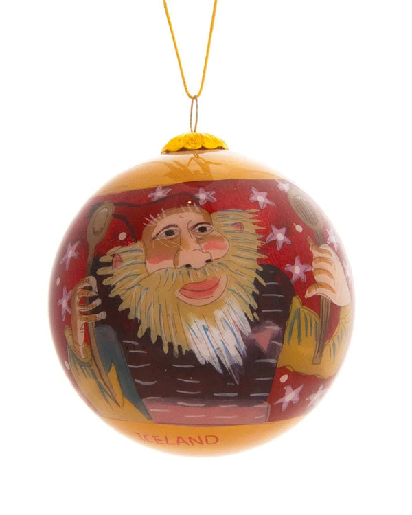 Hand Painted Christmas Baubles Shorty and Spoon Licker