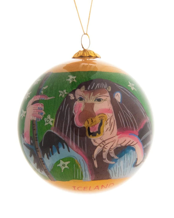 Hand Painted Christmas Baubles Yule Lads mother and Candle beggar