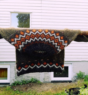 Jonsok  - Natural colored wool sweater  - Knitting Kit