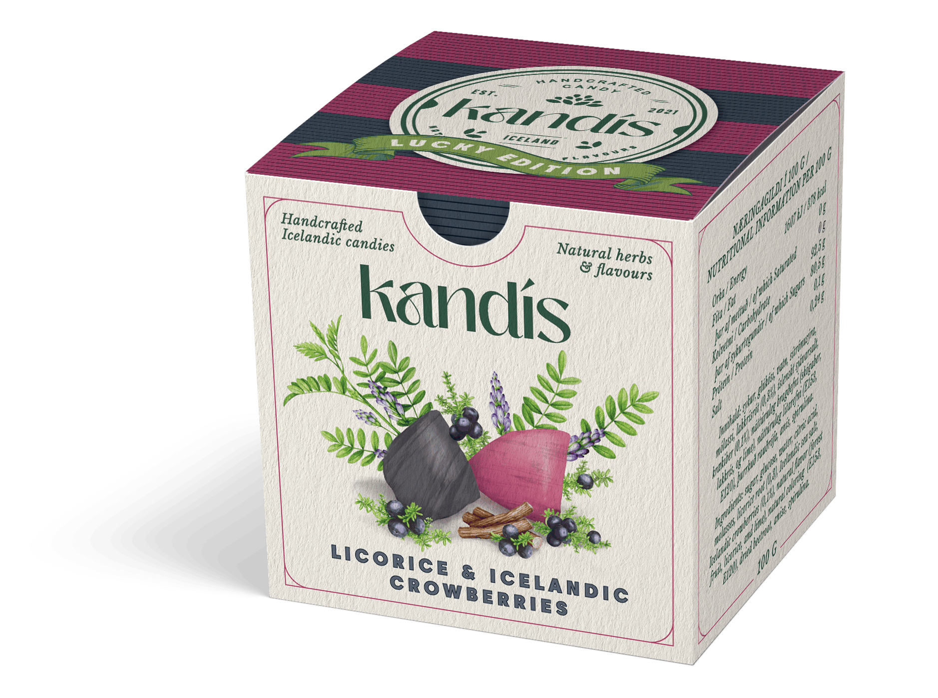 Kandís – Licorice & Icelandic Crowberries (Lucky Edition)