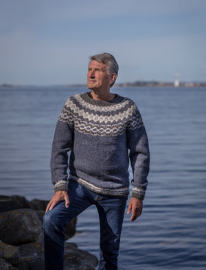 Killian Icelandic sweater Red - Knitting Kit