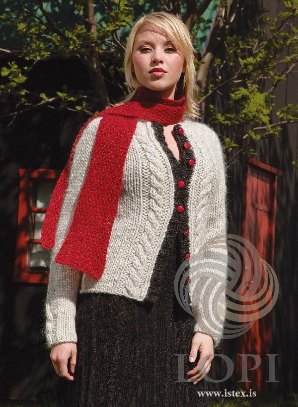 Greta Light Grey Bulky Cardigan Knitting Kit
