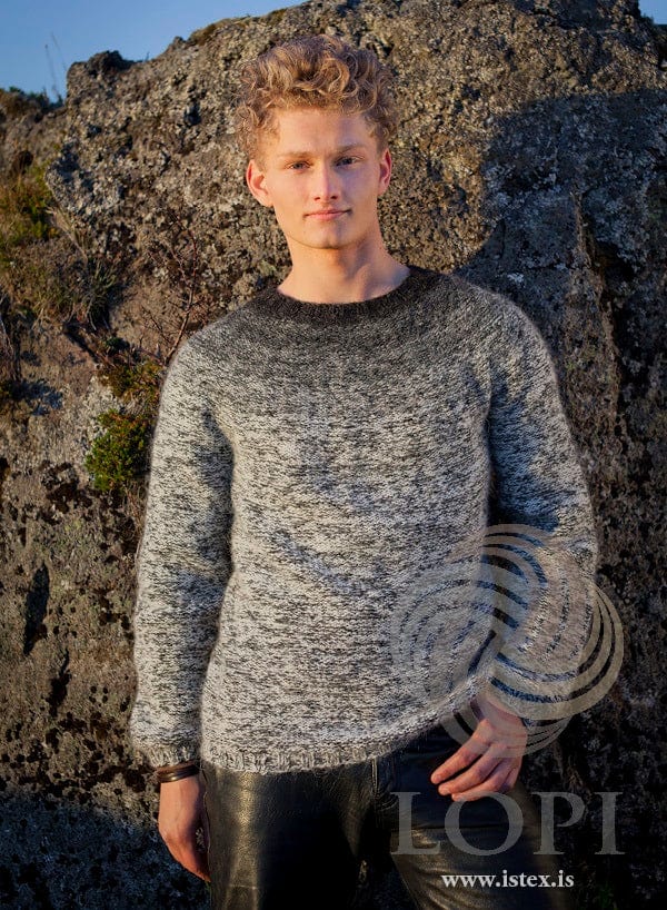 Rangur Greytone wool sweater - Knitting Kit - The Icelandic Store
