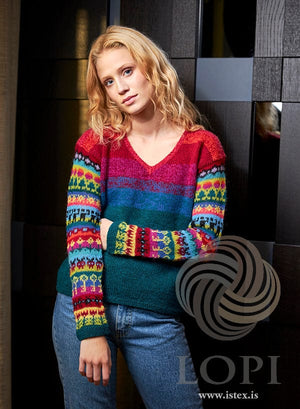 Baráttugleði - Colorful Einband Wool Lace  - Knitting Kit