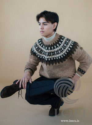 Kastali Lettlopi Natural colors sweater - Knitting Kit