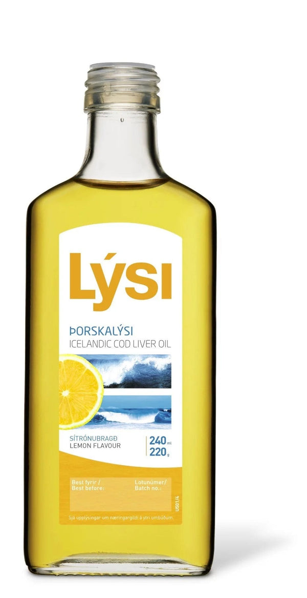 LIQUID COD LIVER OIL - LEMON - The Icelandic Store